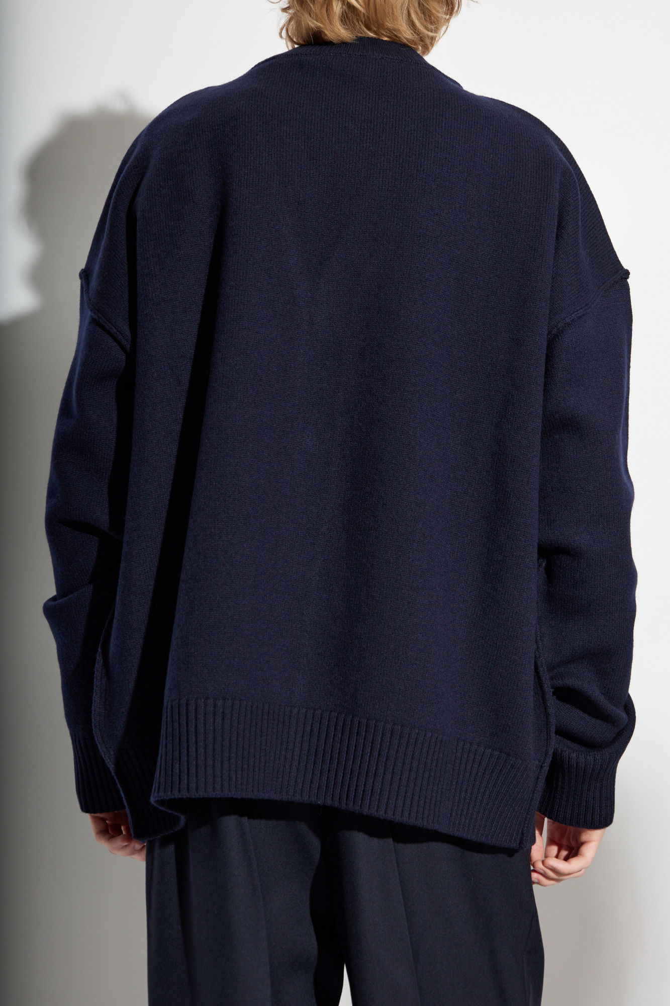 【送料&関税込】Ami Alexandre Mattiussi Blue Cardigan With A s-l400.jpg